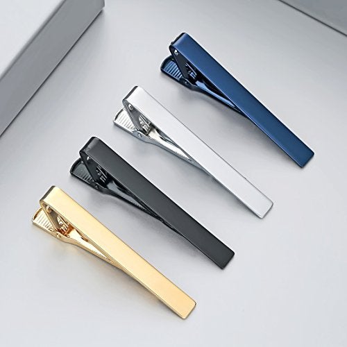 SEVENSTONE 8Pcs Tie Clips for Men Tie Pin Set Ties Necktie Business Bar Clips - Image 4