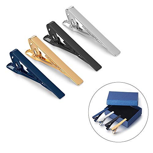 SEVENSTONE 8Pcs Tie Clips for Men Tie Pin Set Ties Necktie Business Bar Clips - Image 2