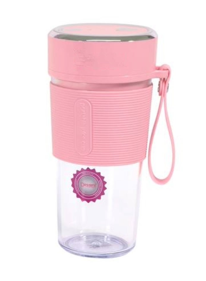 Dessini Regina Portable Blender, Shake and Glide Personal Blender, Rechargeable Mini Blender Pink