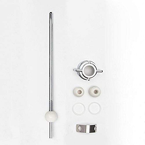 PermaFLOW PF WaterWorks PF0905 Universal Lavatory Pop-Up Drain Ball Rod/Center Pivot Rod Replacement Kit - Threaded Adjustable Ball Rod + 1 Nuts (Chrome) + 3 Sizes of Balls + ClipChrome1Piece - Image 4