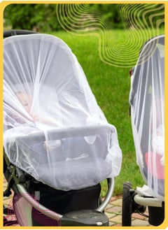 She&Little 1Pack Baby Stroller Mosquito Net,High-Density Insect Protection Cover for Strollers, Bassinets, Playards, and Portable Cribs (Black)  - Image 5