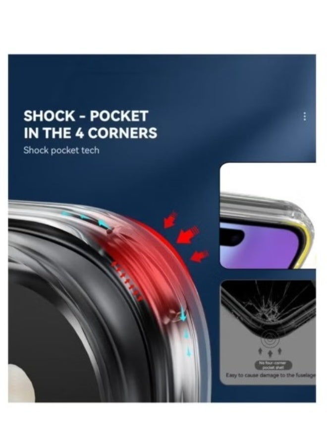 Gear4 iPhone 16 Pro Max  Ultra-Hybrid Clear Back Case Cover Compatible With Magsafe | Camera Protection | Hard Crystal Clear Back | Shockproof Bumper For Apple iPhone 16 Pro Max - Clear - Image 4