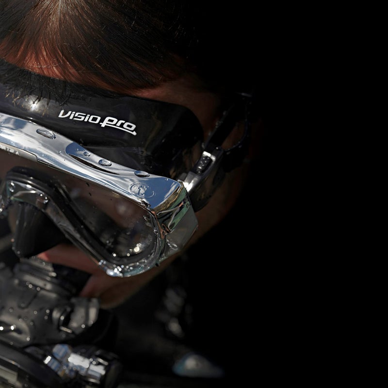 TUSA M-110 Visio Uno Pro Scuba Diving Mask, Chrome - Image 4