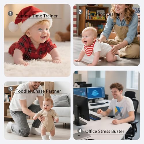 Treayes Baby Stocking Stuffers 612 1218 Months Boys Girls Tummy Time Musical Dancing Squid Crawling Octopus Toy for 1 2 3 4 5 Year Old Kid Toddler Birthday Christmas Gifts for Grandkids - Image 5