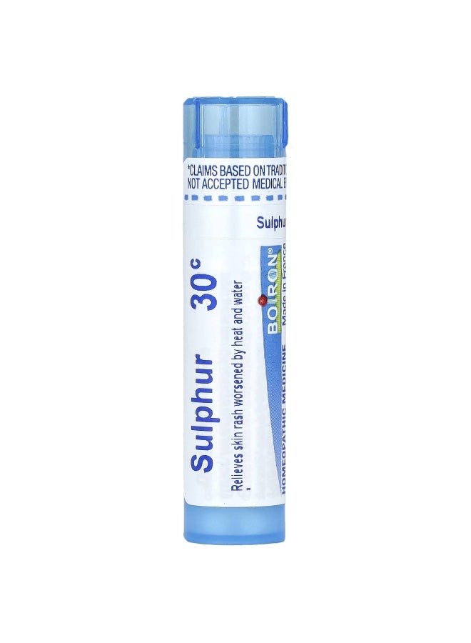 Boiron Boiron, Sulphur, 30C, Skin Rash Relief, Approx 80 Pellets  - Image 1