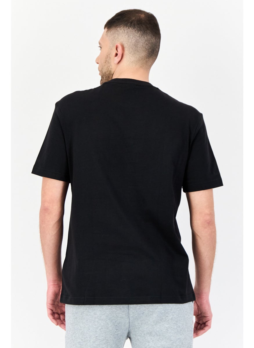 Reebok Men Sportswear Fit Short Sleeve Outdoor T-Shirt, Black  - Image 2