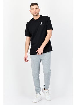 Reebok Men Sportswear Fit Short Sleeve Outdoor T-Shirt, Black  - Image 3