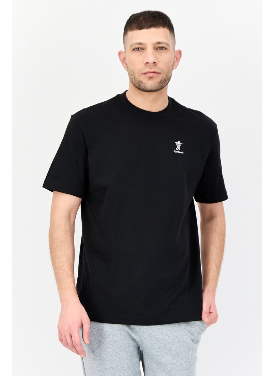 Reebok Men Sportswear Fit Short Sleeve Outdoor T-Shirt, Black  - Image 1