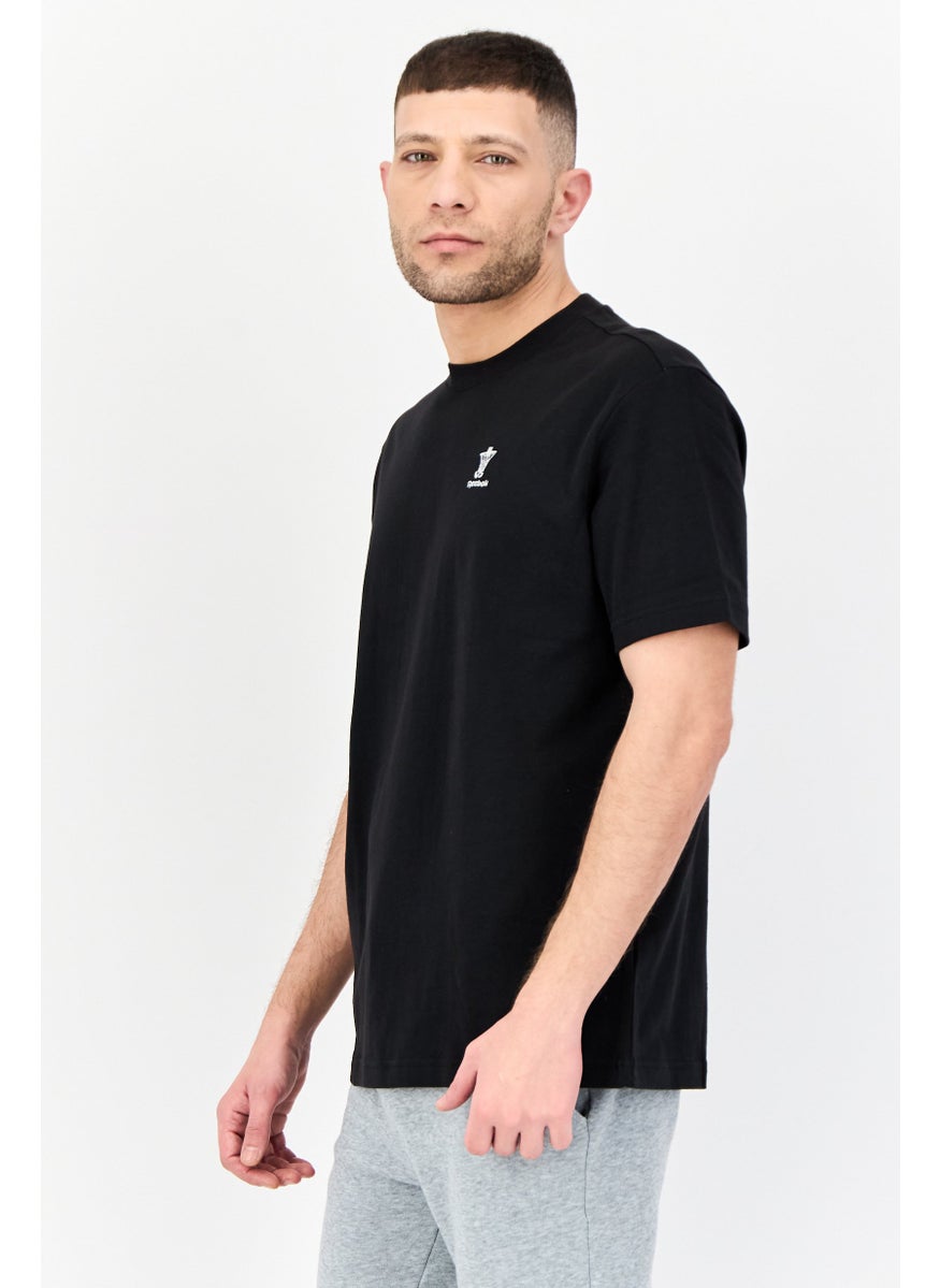 Reebok Men Sportswear Fit Short Sleeve Outdoor T-Shirt, Black  - Image 4