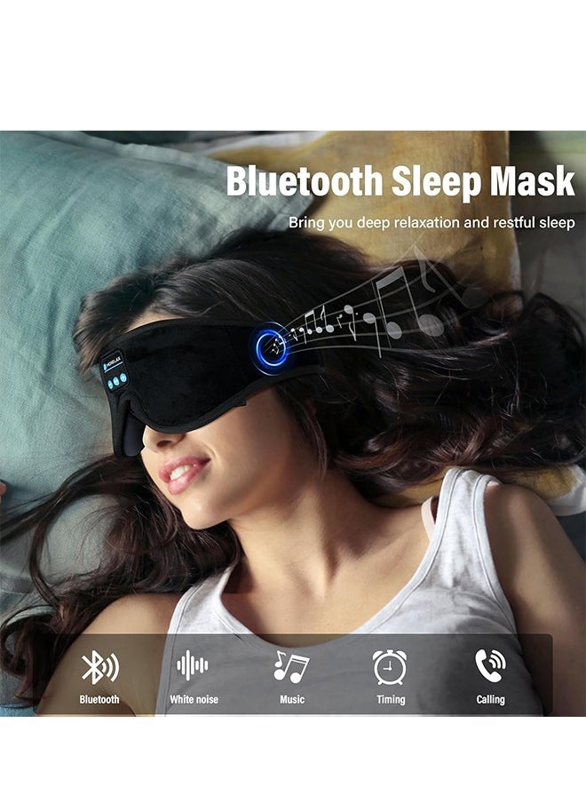 Hihonor Sleep Mask with Bluetooth Headphones,3D Sleep Mask Wireless Music Eye Mask for Side/Supine Sleepers, with Slim Stereo Speakers,Bluetooth Sleep Headphones,Perfect for Sleeping,Gifts for Women/Men  - Image 5