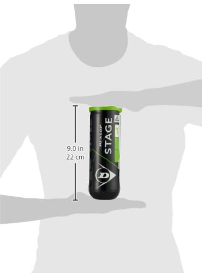 DUNLOP Tennis Ball Stage 1 Green 3pet  - Image 4