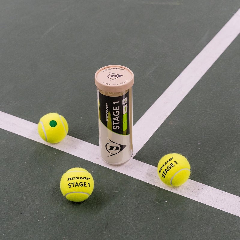 Dunlop Sports Tennis Ball Stage 1 Green 3Pet - Image 4