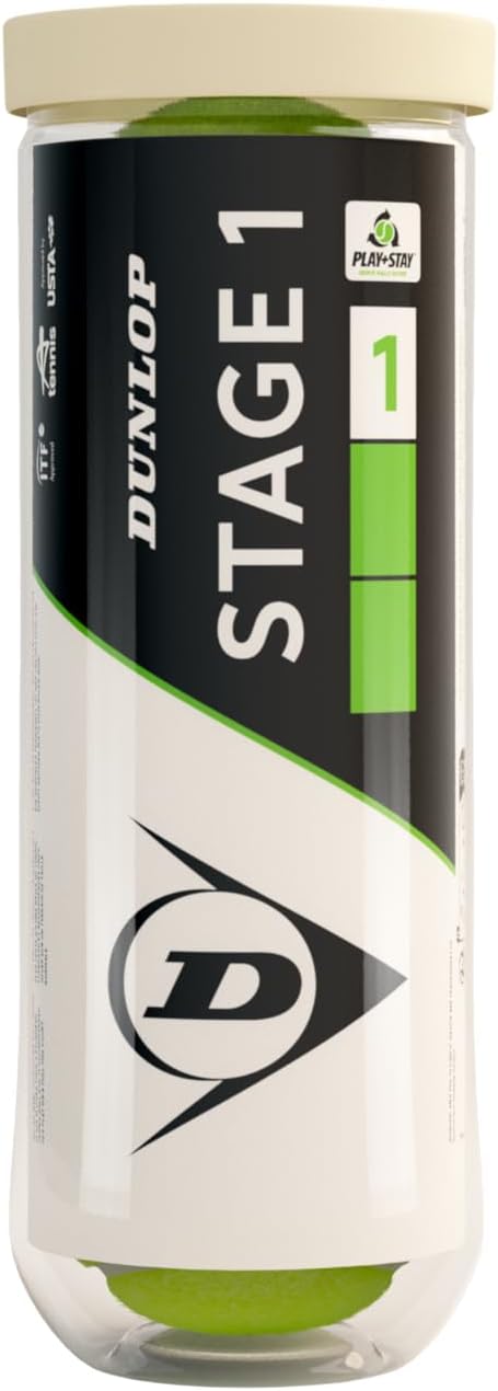 Dunlop Sports Tennis Ball Stage 1 Green 3Pet - Image 3
