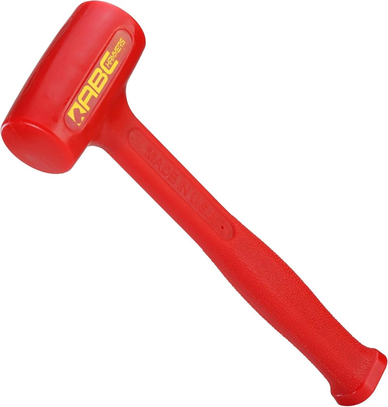 ABC Hammers Dead Blow Hammer - 21 oz. USA Made Polyurethane Hammer with Steel Reinforced Handle & 11.25" Overall Length - ABC1DB - Image 1