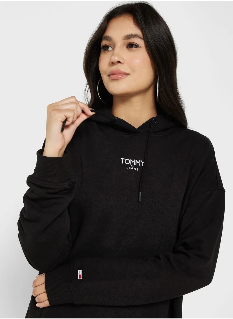 TOMMY JEANS Logo Knitted Hooded Dress