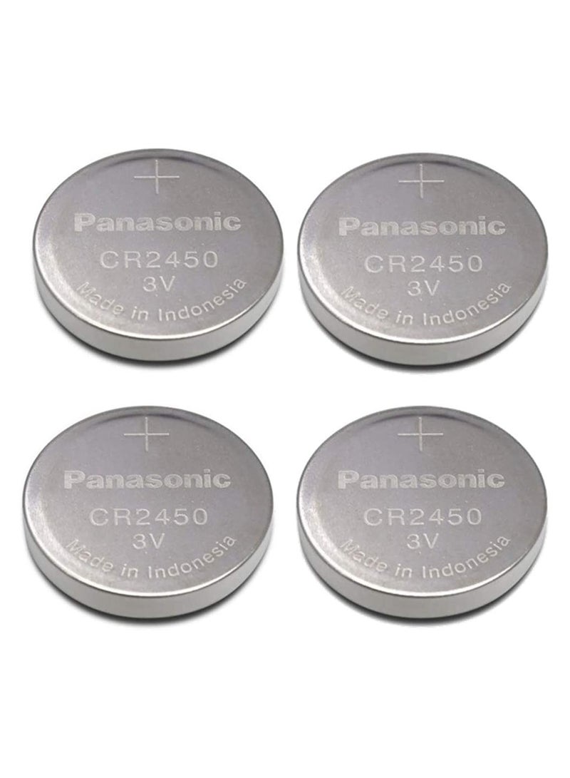 Panasonic 4-Pieces Panasonic CR2450 Lithium 3V Indonesia Batteries