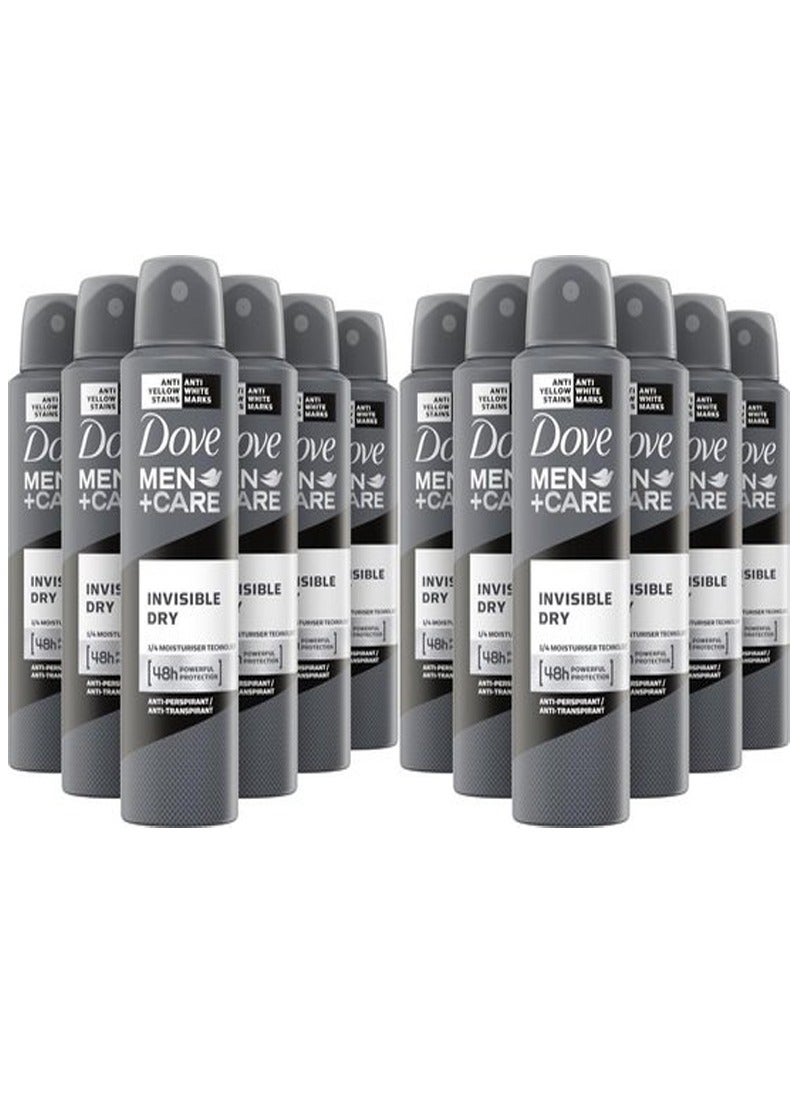 Dove Antiperspirant Deodorant Invisible Dry Black 150ml (Pack of 12)