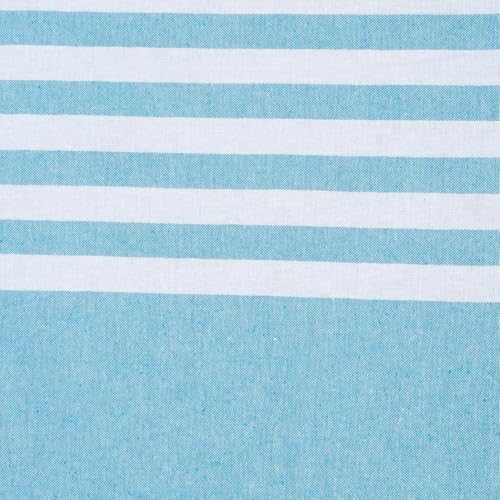 Värde Bedsheet King Size Cotton with 2 Pillow Covers | 210 TC Bedsheet | Flat Sheets | Handloom Bedsheets | Warm Double Bedsheet for Winter | Size 90 X 100 Inches, 7.5 X 8.3 Feet (Sky Blue, King) - Image 5