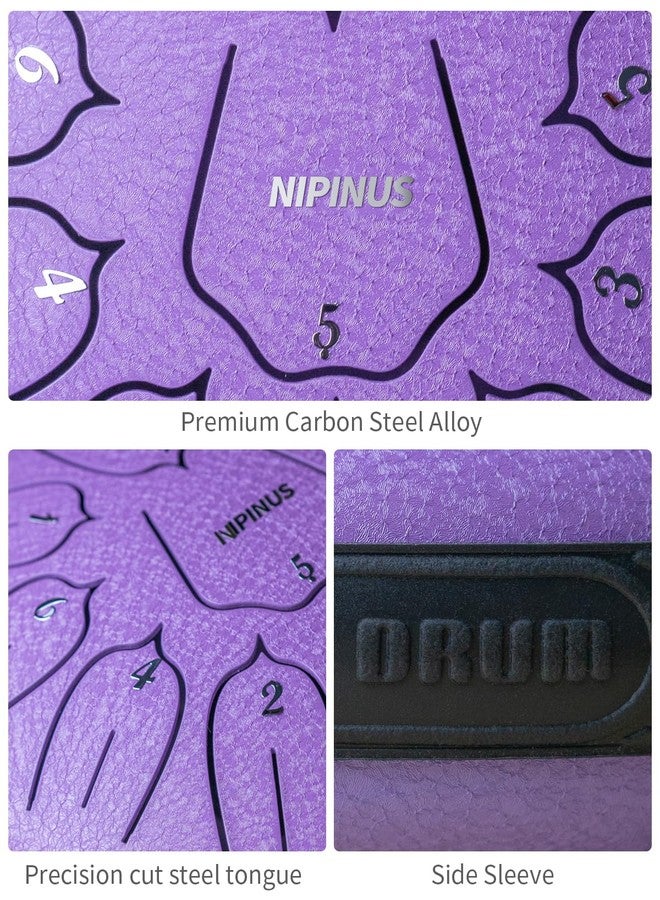 NIPINUS Steel Tongue Drum 6 Inch 11 Notes,Steel Hand Drum,Drum Percussion for Meditation Yoga Musical Education - Image 3