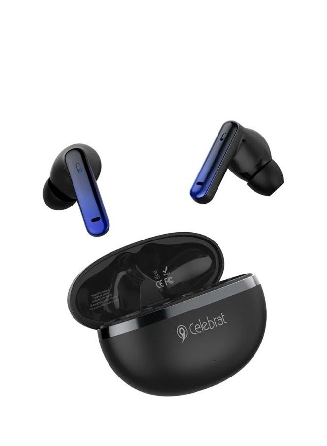 Celebrat W53 True Wireless Earbuds ANC - Stereo HIFI Sound Quality - Black