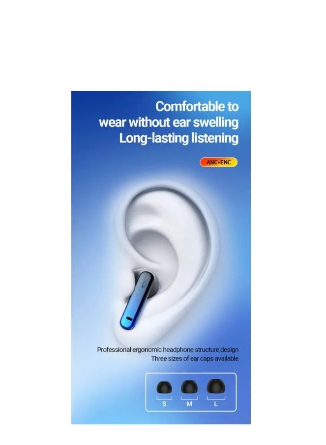 Celebrat W53 True Wireless Earbuds ANC - Stereo HIFI Sound Quality - Black