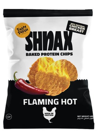 Flaming Hot Baked Protein Chicken Chips