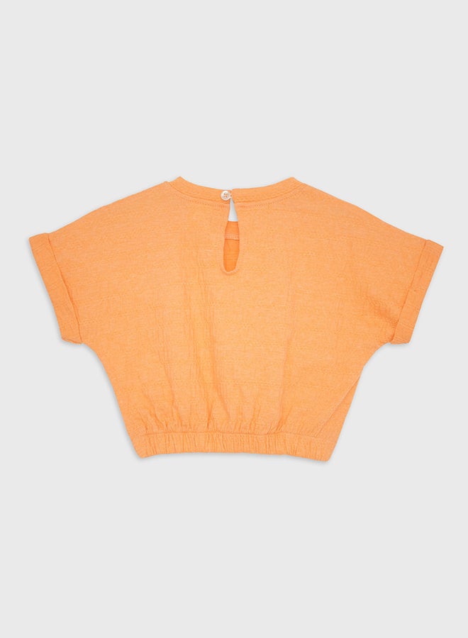 كوكا ملابس أطفال بنات بلوزة قصيرة الأكمام قصيرة - Image 2
