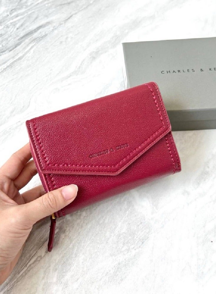 Charles & Keith Stitch Trim Envelope Wallet - Image 1