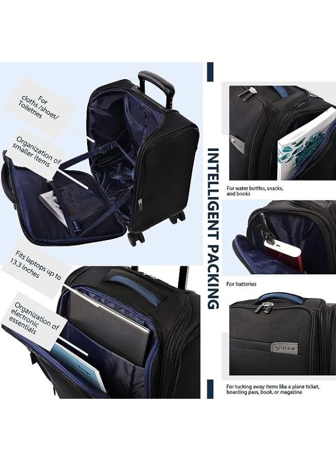Verage  Rolling Laptop Case Pilot Business Bag for Travel And Office TSA Approved Lock  - Image 3