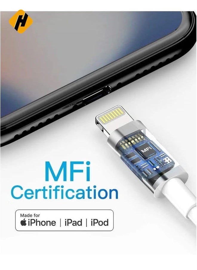 HuHa iPhone Charger Cable - Apple MFi Certified 3Pack 1M iPhone Charging Cable for iPhone SE 2020 11 Xs Max XR X 8 Plus 7 Plus 6 Plus 5s SE iPad Pro and More  - Image 4