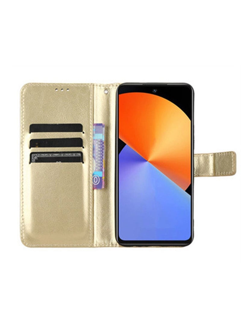 Infinix Note 30i 4G/X6716 Phone Case Cover with Full Body Camera Len Protector PU Leather Wallet Card Holder Shockproof Protective Back Cover with Release Hand Phone Holder Daily Video Kickstand  - Image 3