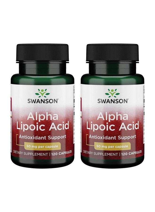 Swanson Alpha Lipoic Acid 50 Milligrams 120 Capsules (2 Pack)
