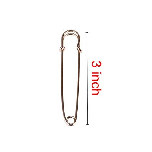 Baitaihem 50 Pcs Large Steel Safety Pins 3 inch Heavy Duty Safety Pins for Blankets, Skirts, Kilts, Crafts - Image 5