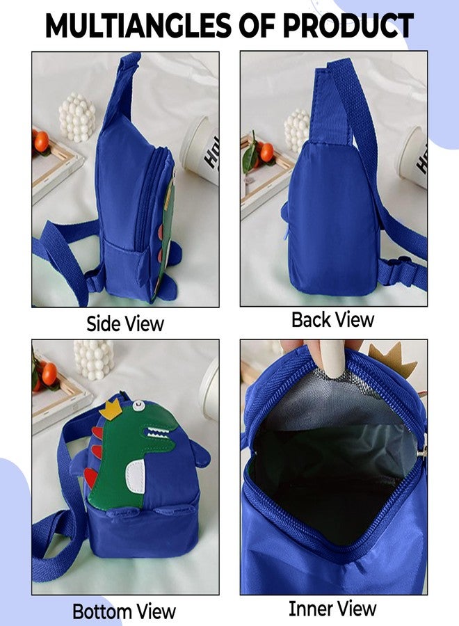 BEMBIKA Baby Shoulder Bag Stylish Cross Body Sling Bag, Small Daypack for Kids Boys & Girls -(2-7 Years | Blue) - Image 2