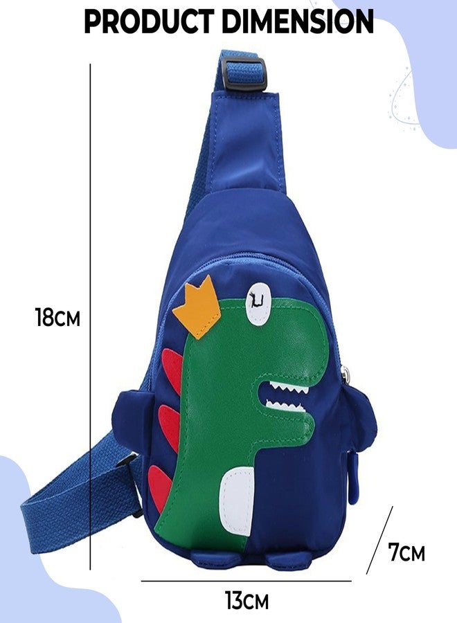 BEMBIKA Baby Shoulder Bag Stylish Cross Body Sling Bag, Small Daypack for Kids Boys & Girls -(2-7 Years | Blue) - Image 3