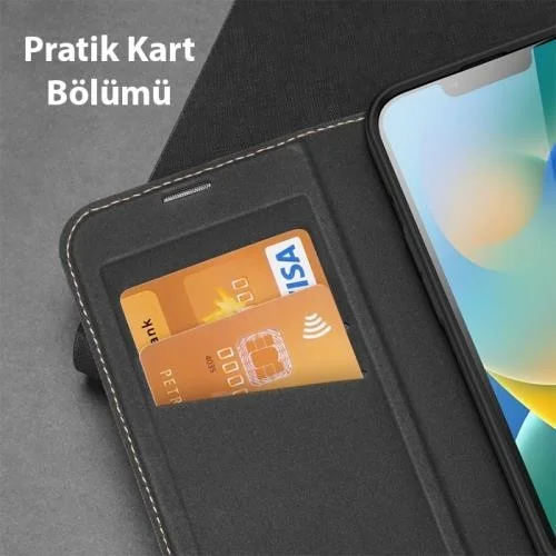 Polhammobile Polham Full Protection Case for iPhone 13 and iPhone 14 Compatible with Stand Wallet, Pu Leather Magnetic Cover