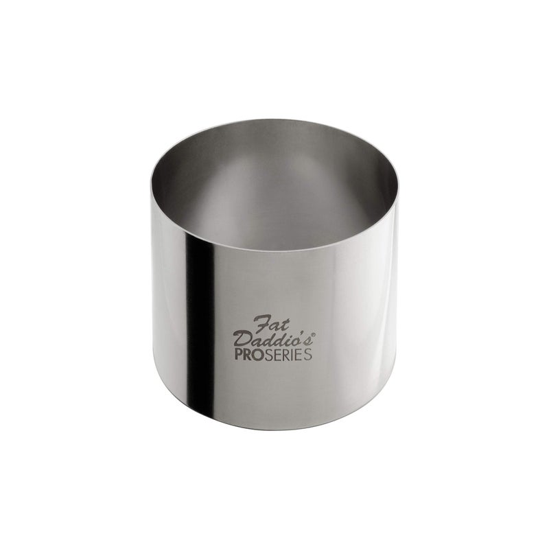 Fat Daddios SSRD27520 Stainless Steel Round Cake and Pastry Ring 275 x 2 Inch Silver