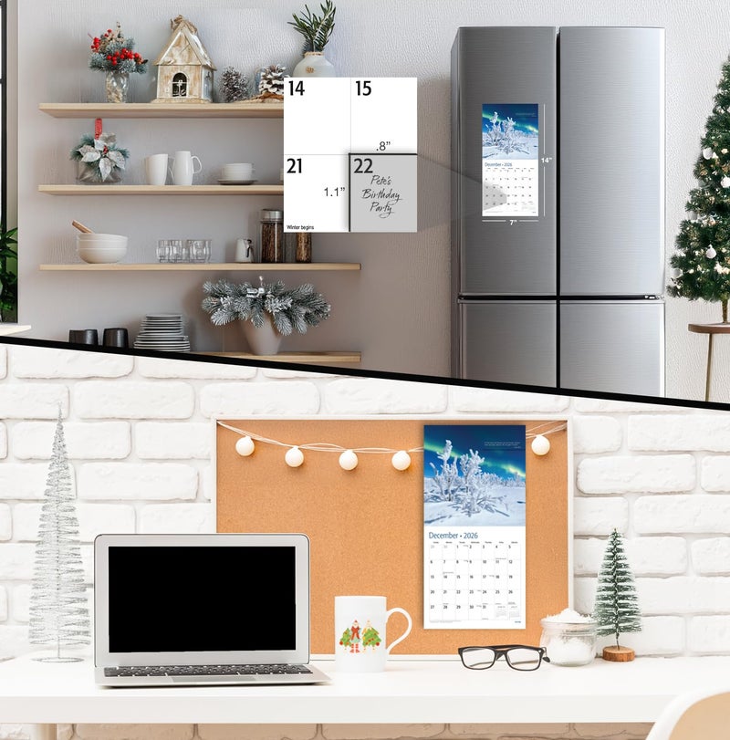 MICASA PRESS Serenity with Inspirational Quotes 2026 Mini Wall Calendar 12 Month | 7" x 14" Open | Thick & Sturdy Paper | Holiday Gift | Zen Nature Calendar 2026 - Image 5