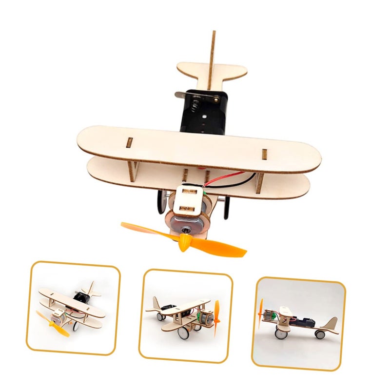 Wooden Airplane Model Kit DIY Educational Assembly Science Learning Craft for Students - Image 5