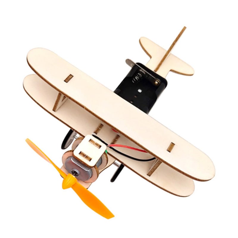 Wooden Airplane Model Kit DIY Educational Assembly Science Learning Craft for Students - Image 2