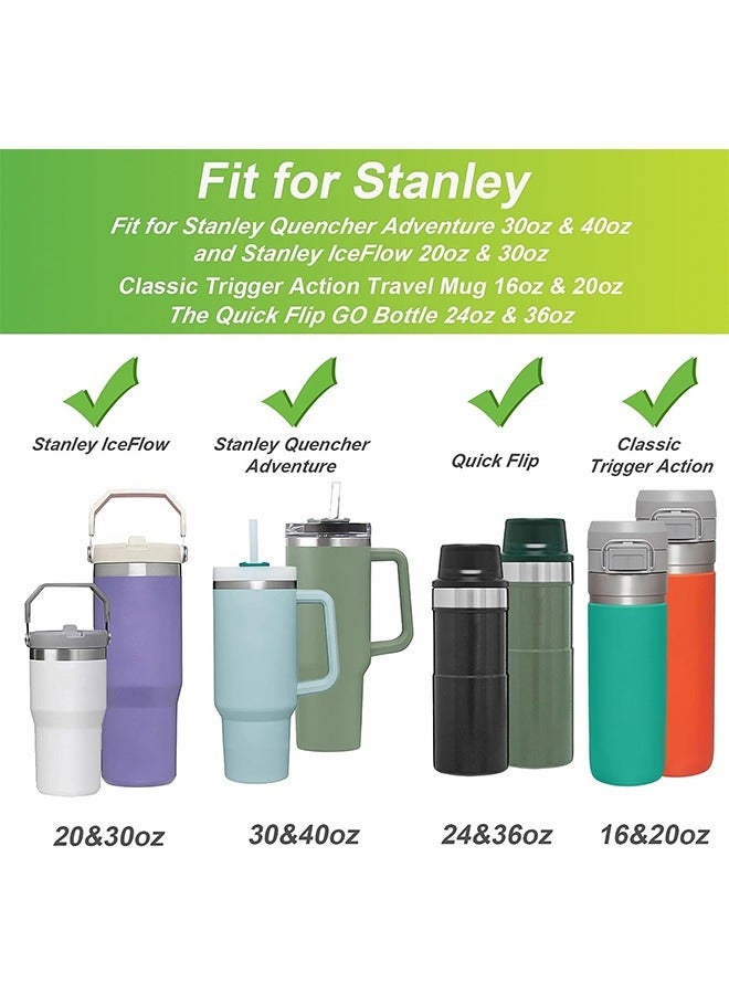 2 Pcs Protector Silicone Boot for Stanley, Water Cup Silicone Protective Bottom Cover Case, Reduces Noise Scratches Protective Cup Accessories (Grey+White)  - Image 2