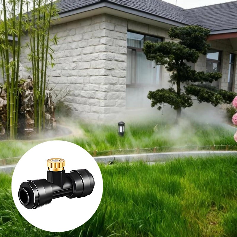 Brass Nozzles Misting Kit 32 Pcs For Patio Garden Greenhouse Low Pressure Spray Cooling - Image 4