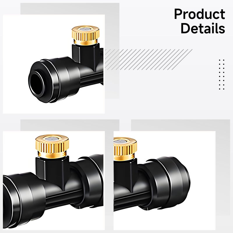 Brass Nozzles Misting Kit 32 Pcs For Patio Garden Greenhouse Low Pressure Spray Cooling - Image 3