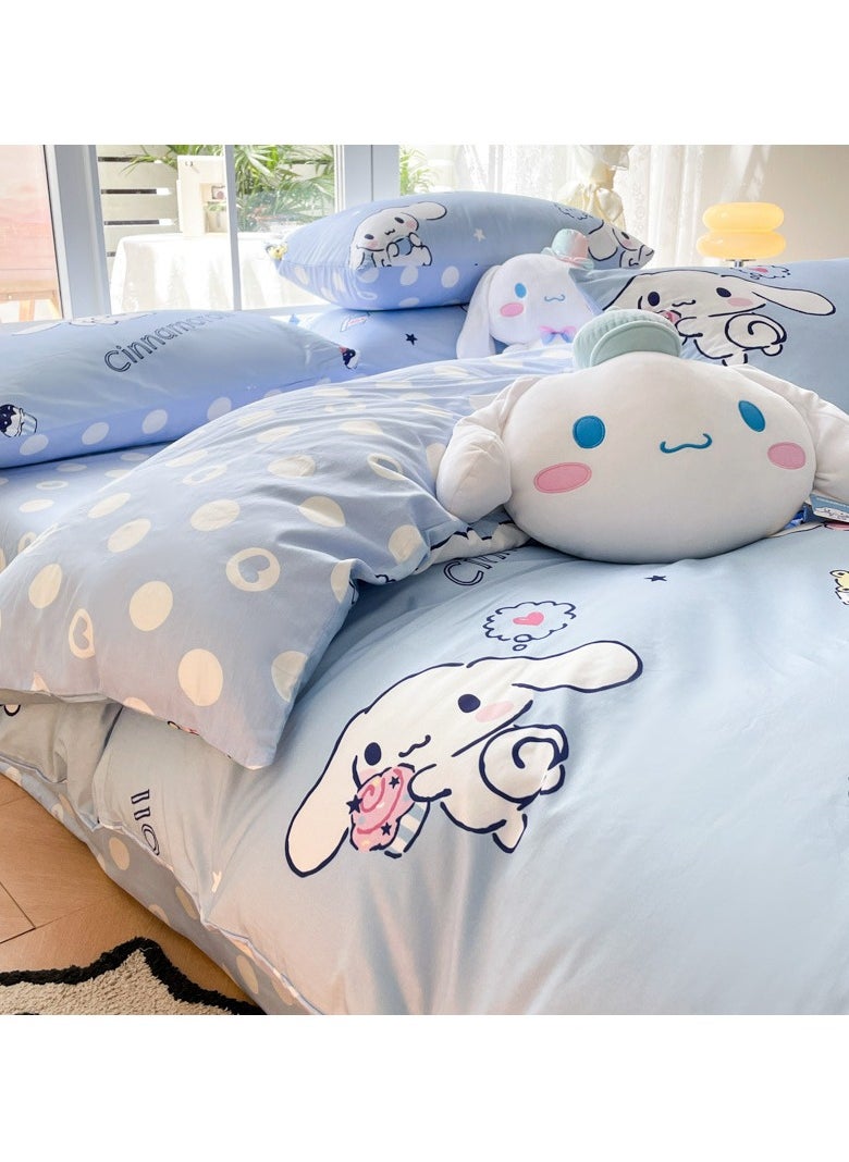 General - 4-Piece Cinnamoroll Cotton Comfortable Set Bed Sheet Set Children'S Day Gift Birthday Gift 200X230cm - Image 1