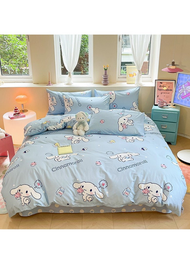 General - 4-Piece Cinnamoroll Cotton Comfortable Set Bed Sheet Set Children'S Day Gift Birthday Gift 200X230cm - Image 1