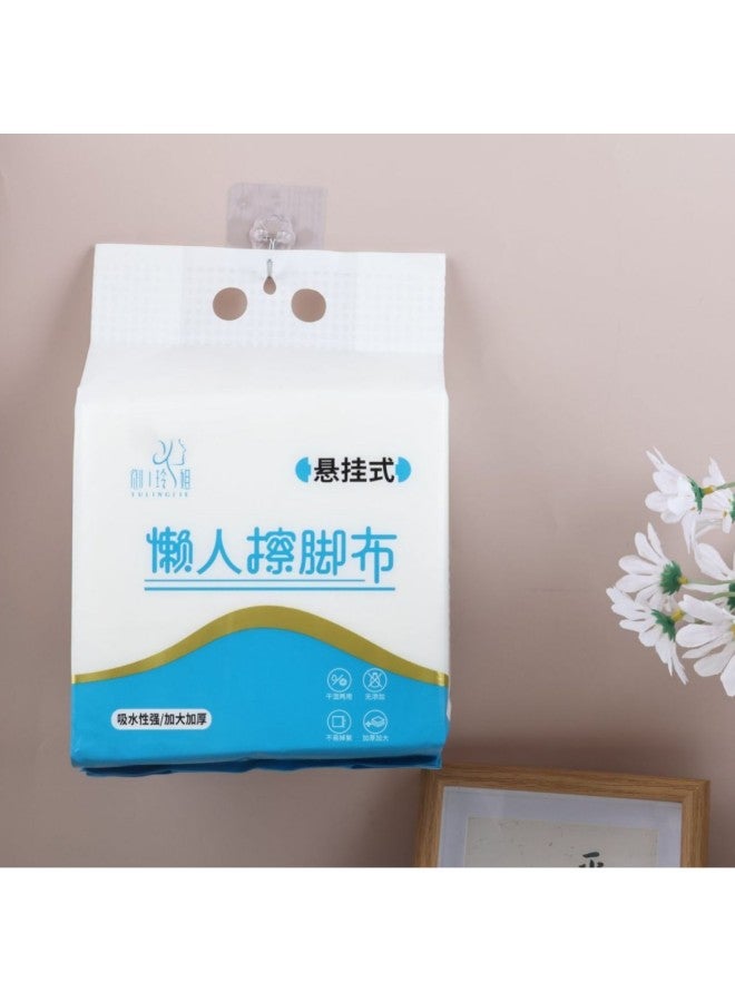 منشفة قدم كسولة للاستخدام مرة واحدة من Yu Ling، مبللة وجافة، ذات استخدام مزدوج، قماش قدم معلق، ضخ قوي وسميك، حمام قدم - اللون: 150 رسمة [20*20 سم] ❤ ↔ ❤ 420 جيبًا - Image 4