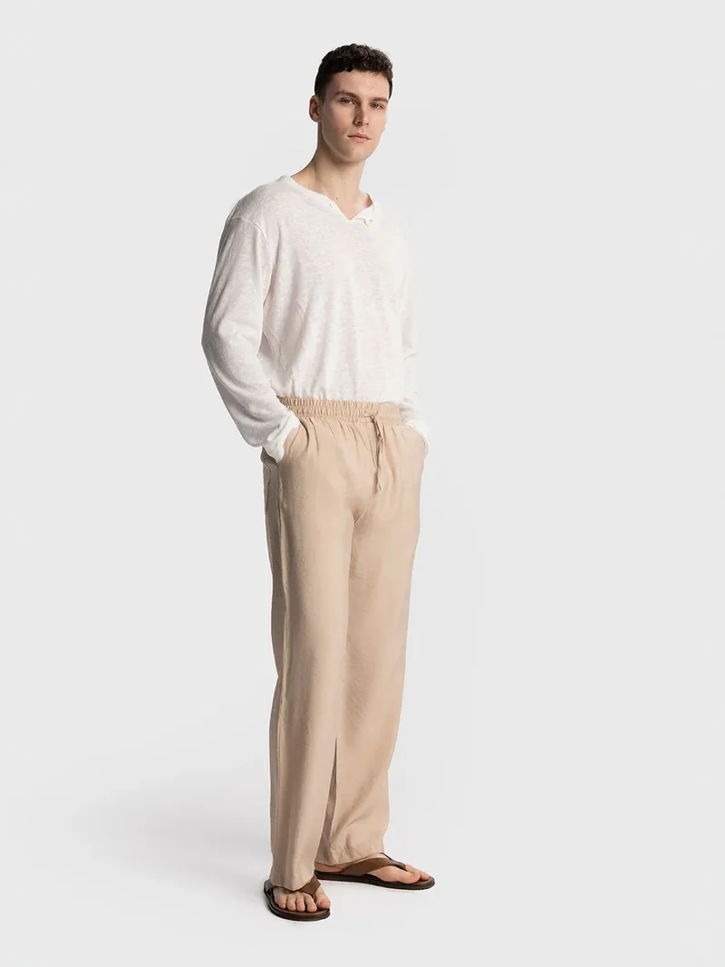 جيستو GIESTO Relaxed Fit Tencel Pants