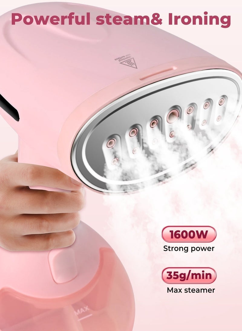 DOSCHER [Upgrade]1600 Watts Handheld Garment Steamer – Portable Steam Iron for Clothes with 3 Steam Levels & 25s Fast Heat-up, Wrinkle Remover - Image 5