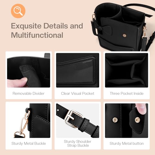 TCJJ Crossbody Bag for Stanley Cup Purse, Outdoor Portable Water Bottle Holder with Adjustable Shoulder Strap (Black) - Image 4