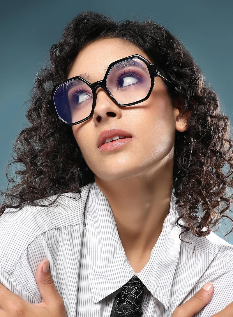 Haute Sauce Polarized Full Rim Geometric Sunglasses For Women